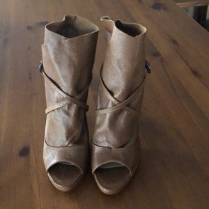 Ankle bootie heels
